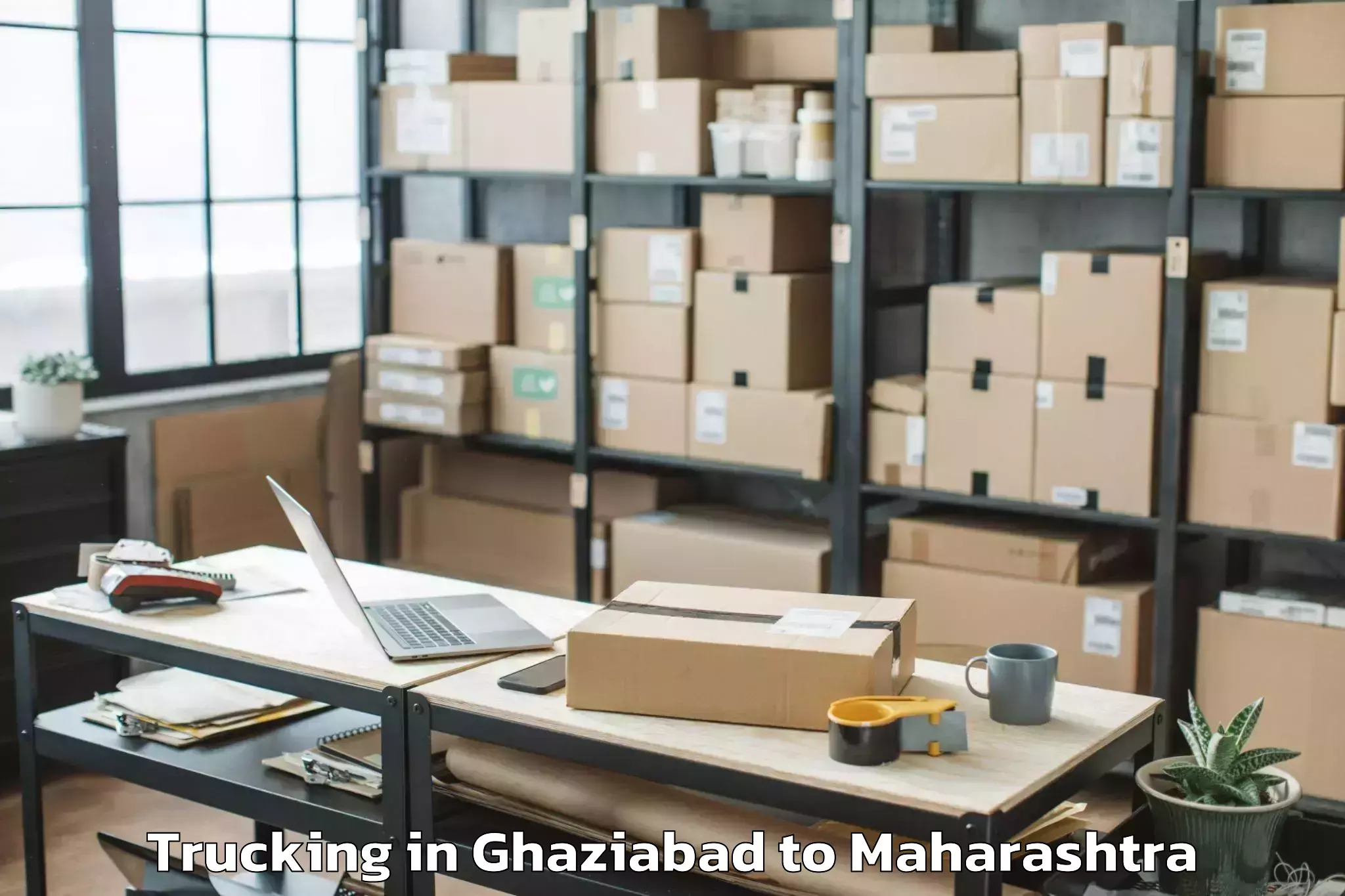 Book Ghaziabad to Waluj Midc Trucking Online